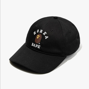 베이프 BAPE 코리아 콜리지 캡 BLACK 미개봉 새상품 이미지