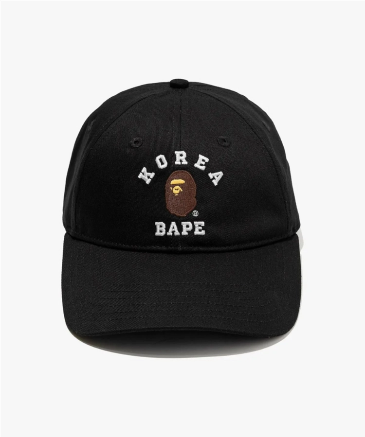 베이프 BAPE 코리아 콜리지 캡 BLACK 미개봉 새상품 이미지