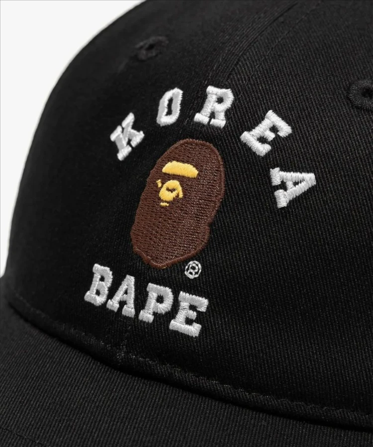 베이프 BAPE 코리아 콜리지 캡 BLACK 미개봉 새상품 이미지