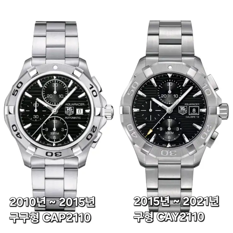 태그호이어 아쿠아레이서 크로노 43mm 검판 CAY2110(공식 오버홀) 이미지
