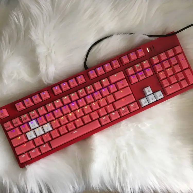 앱코 K8700 크리스탈 핑크 기계식 키보드 - 안심되는 중고거래