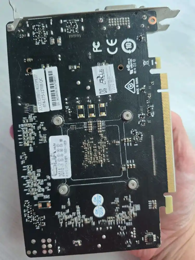 엑슬 GTX1050ti 4g 그래픽 카드 이미지