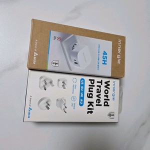 이너지 45H USB PD 45W 충전기 + 월드 트래블 플러그 키트 이미지