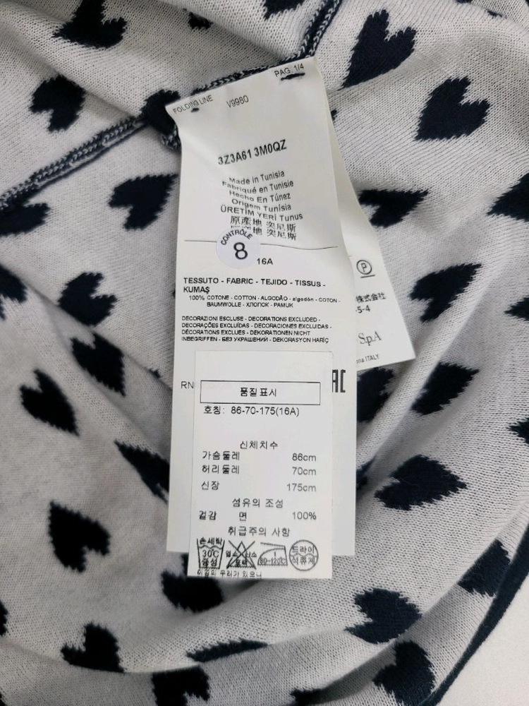 ARMANI 아르마니 주니어 민소매 원피스 / 86-175 네이비 (성인여성 44~마른55 가능) 이미지