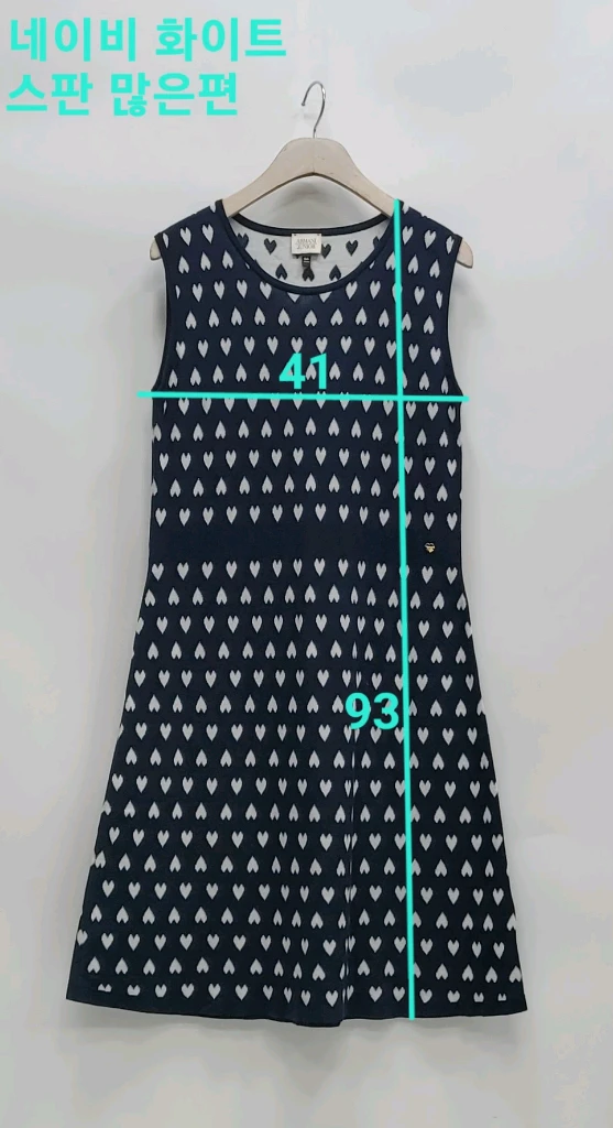 ARMANI 아르마니 주니어 민소매 원피스 / 86-175 네이비 (성인여성 44~마른55 가능) 이미지