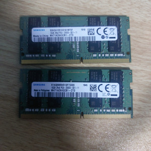 삼성 노트북용 ddr4 램 16gb 2개 2666v 이미지