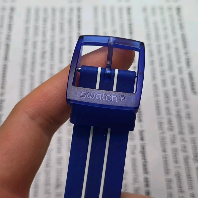 빈티지 스와치 크로노 윈드 블로커 SUIS400 블루청판 43mm 쿼츠 이미지