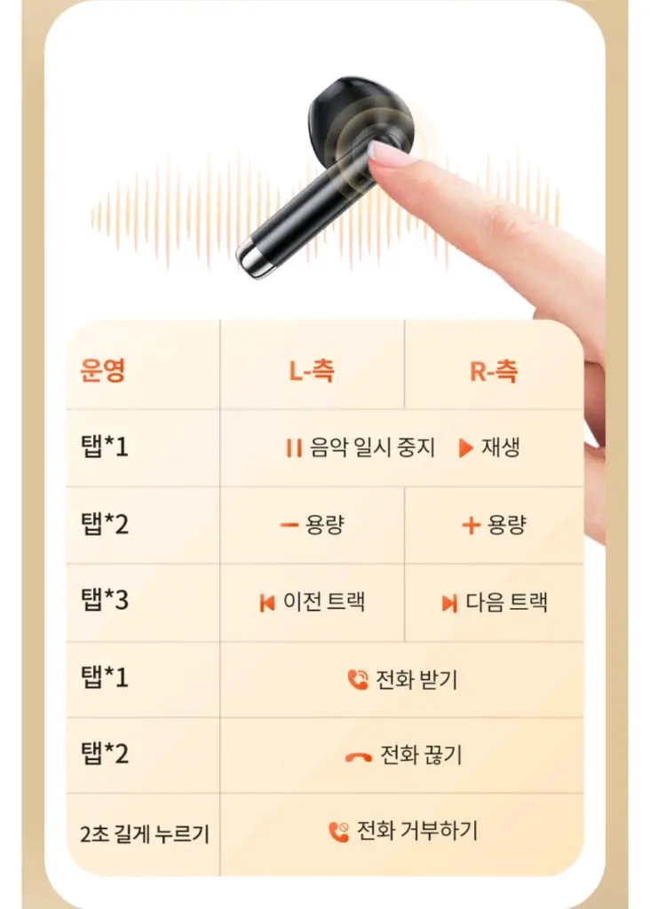 (미개봉) 블루투스 무선이어폰 퍼플 이미지