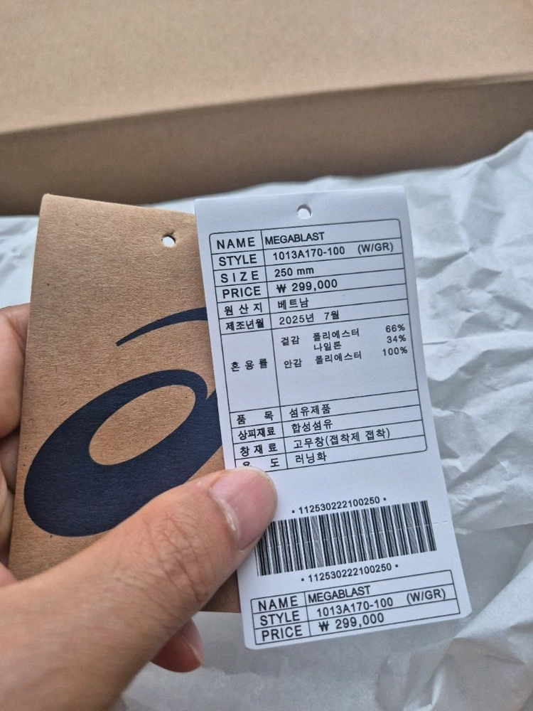 아식스 메가블라스트 250 이미지
