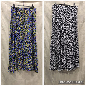 자라 ZARA 여름 플라워 패턴 롱 스커트 M(27~28) 이미지