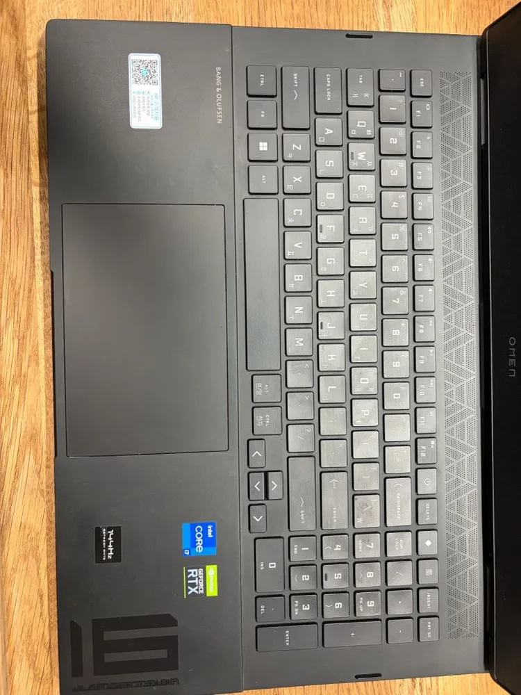 HPOMEN게이밍노트북(16인치,i7,32GB,RTX3060,1.5TB) 이미지