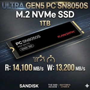 샌디스크 NVMe 1TB Gen5 SSD 벌크 미사용 이미지