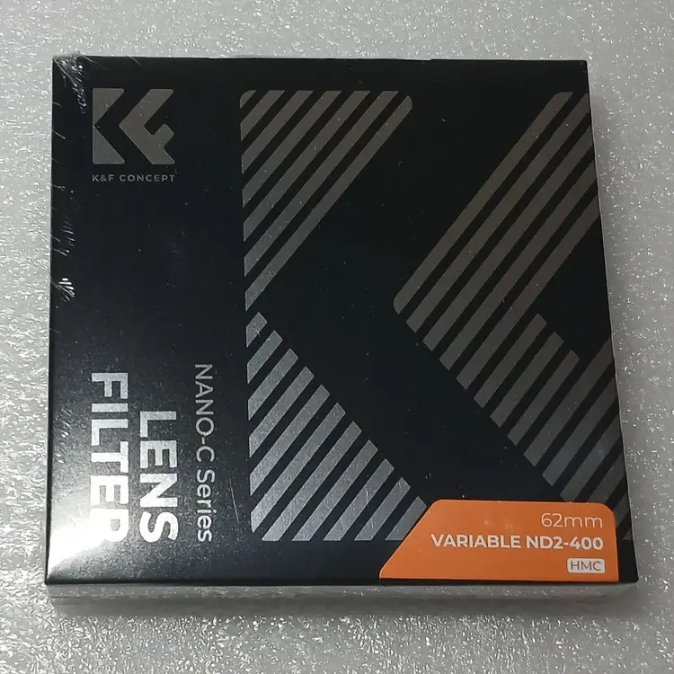 K&F Concept 62mm 슬림 NANO-C HMC ND2-400 블루코팅 가변 ND 필터 (캡포함) (새상품) 이미지