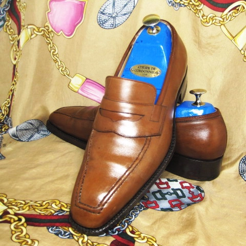 헝가리명품 바쉬(VASS SHOES) 브라운 카프스킨 U팁 페니로퍼 255 이미지