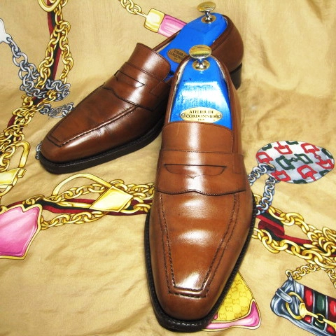 헝가리명품 바쉬(VASS SHOES) 브라운 카프스킨 U팁 페니로퍼 255 이미지