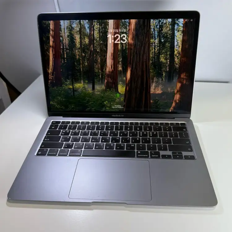 애플 맥북 에어 m1 스페이스 그레이 8gb / 256gb 이미지