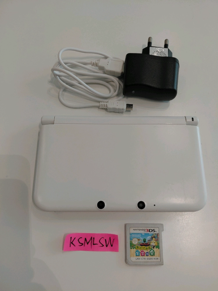 닌텐도 3ds xl 화이트 정발 순정 튀동숲 칩 포함 - 안심되는 중고거래