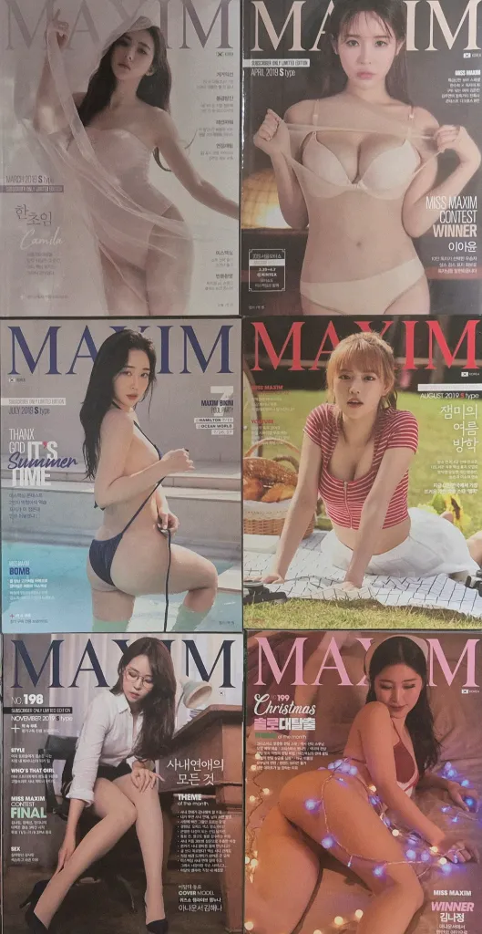 맥심 잡지 2019년 S타입 12권 세트 이미지