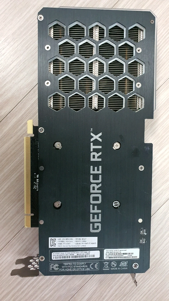 이엠택 RTX3060TI 8G 그래픽카드 3개일괄판매 이미지