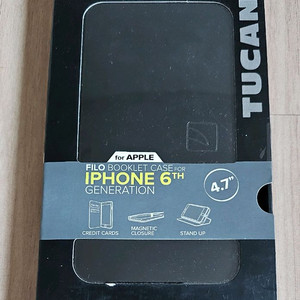 (새상품)(TUCANO) FILO BOOKLET CASE 아이폰 6 / 6S 스마트폰 케이스 이미지
