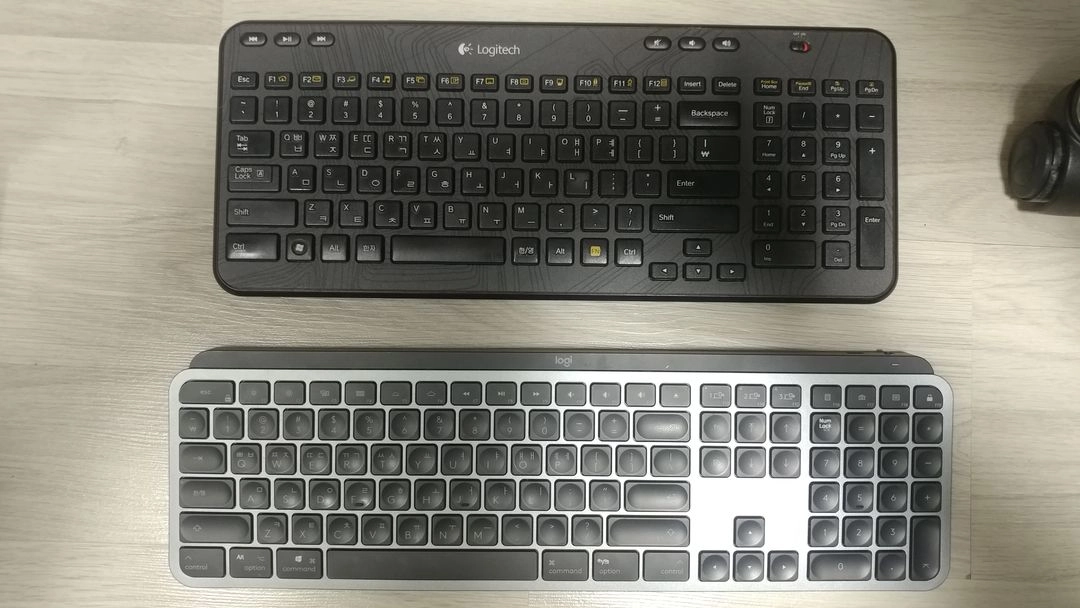 기계식 키보드 몬스긱 M3, 커세어 K70, 로지텍 YR0073, 로지텍 YR0082, K360 이미지