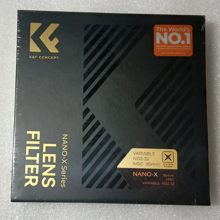 K&F Concept 95mm NANO-X ND2-32 가변 ND 필터 (새상품) 8K AGC Glass 이미지