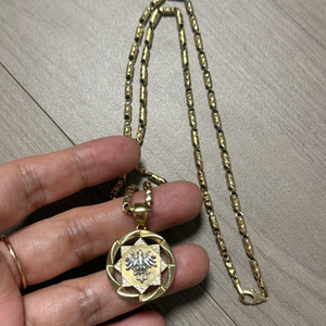14K 옐로우골드 펜던트 목걸이 이미지