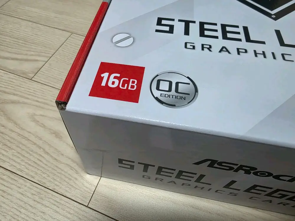 미개봉 애즈락 9060xt 16gb 스틸레전드 이미지