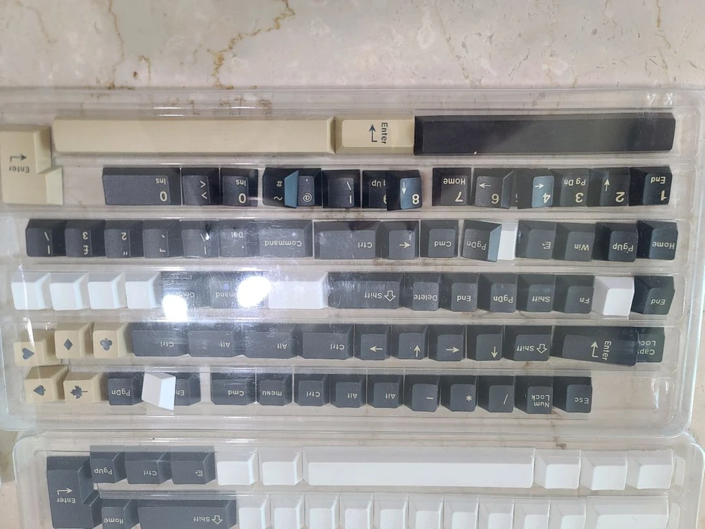 zouya GMK67 67키 미니 기계식 키보드, 미드나잇축, 무각 키캡 이미지