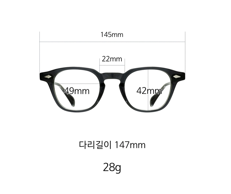 49사이즈, 챠콜그레이, 실버리벳(새제품) 이미지