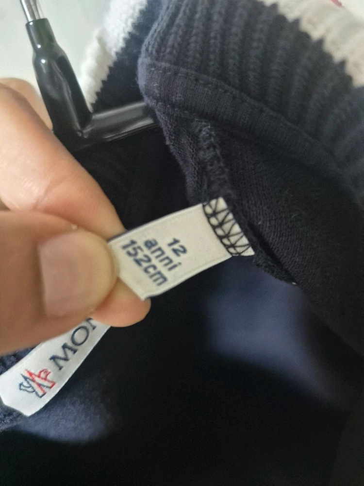 (정품) 몽클레어 키즈 카라티 폴로티셔츠 긴팔 네이비 12세 이미지