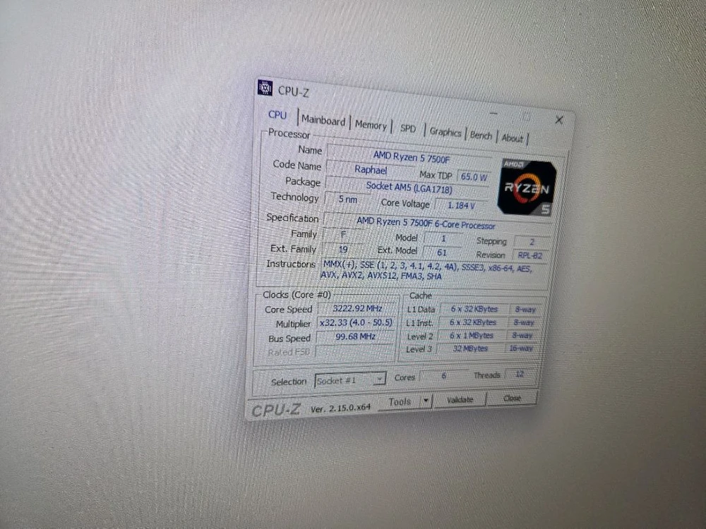 라이젠 7500f b650m ddr5 32gb 1tb 5060 ti 팔아요 5060ti 8gb 이미지