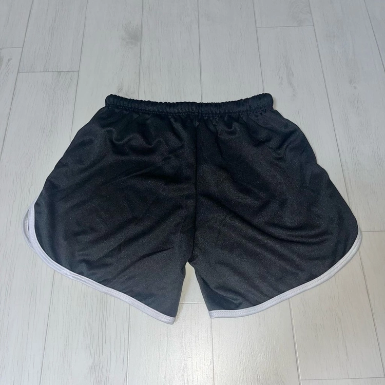 블랙 검은색 돌핀팬츠 반바지 숏팬츠 밴딩 스포티 운동복 트레이닝 에이블리 이미지