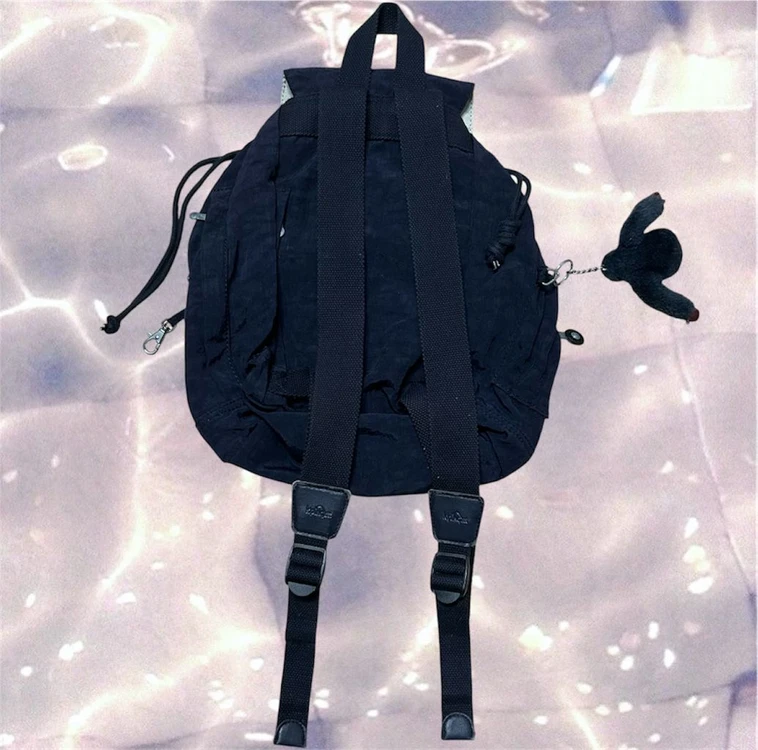 키플링 복조리 백팩 가방 네이비 y2k 고릴라 이미지