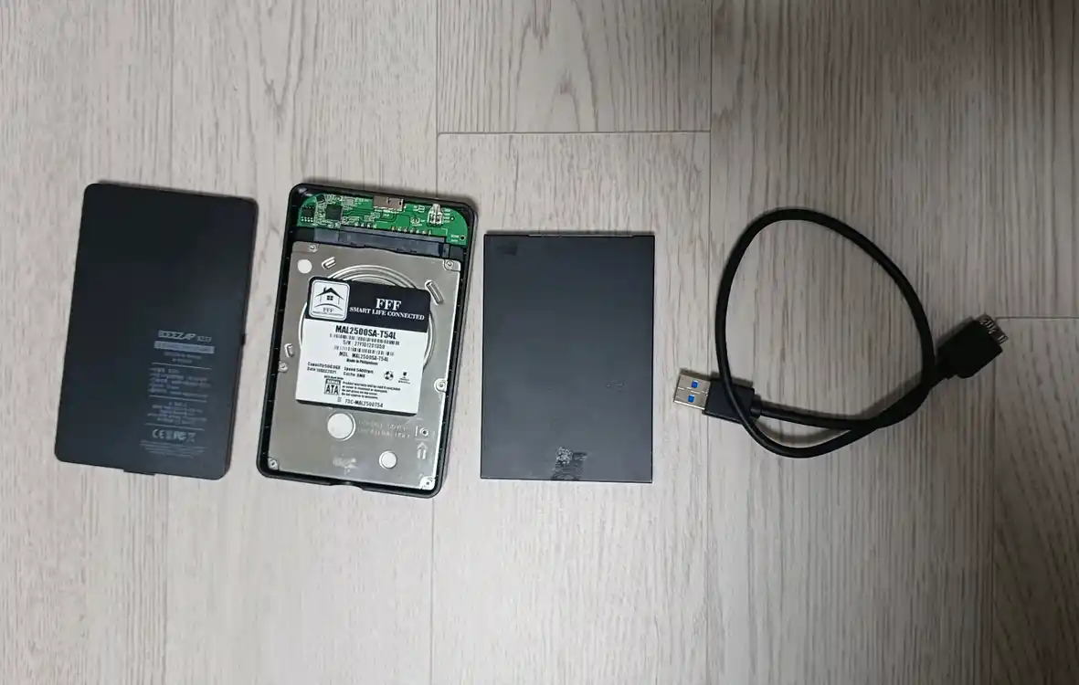 외장하드 케이스 ssd hdd포함 128gb 500gb 이미지
