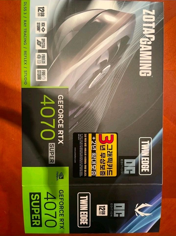 zotac RTX 4070 super 초s급 팝니다 이미지