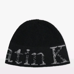 [여름비니] 마뗑킴 cracked logo light bucket beanie (black) 이미지