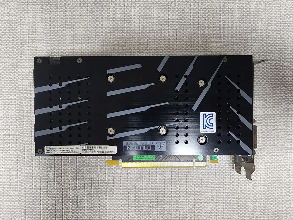 그래픽카드 GALAX GEFORCE GTX 1660 SUPER 6GB 컨디션 좋습니다. 이미지