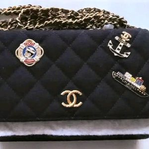 Chanel Chain Bag정품 샤넬 불렉 퀼링 펠트크루즈 참월렛 온 체인 숄더백 이미지