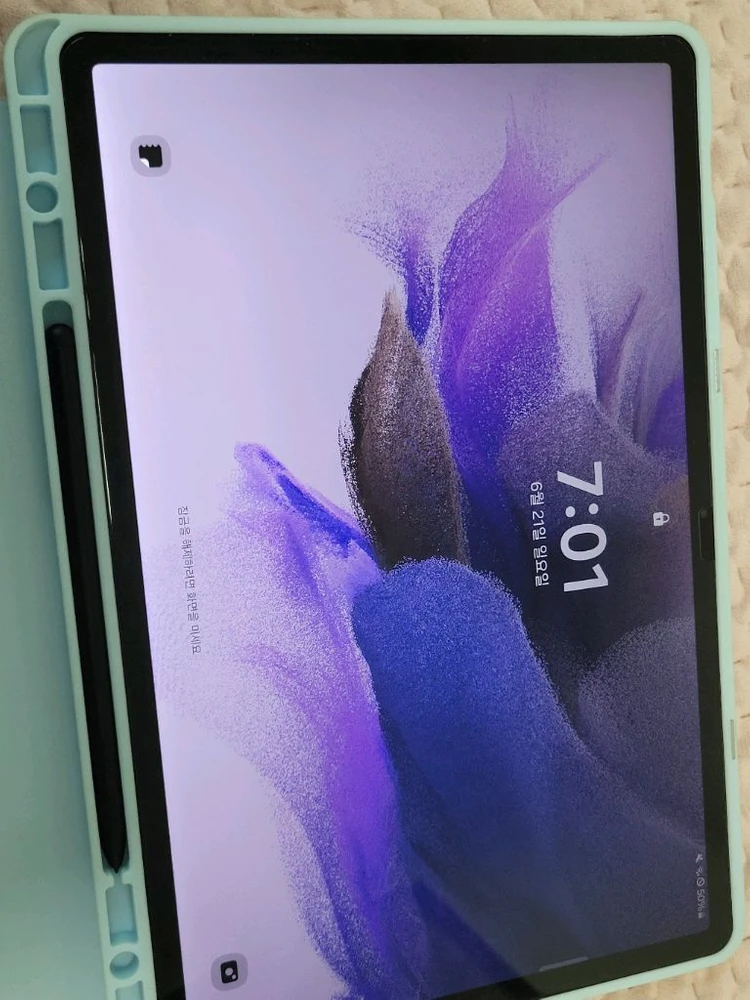 갤럭시 탭 S7 FE 128GB 팬,케이스,보호필름포함 이미지