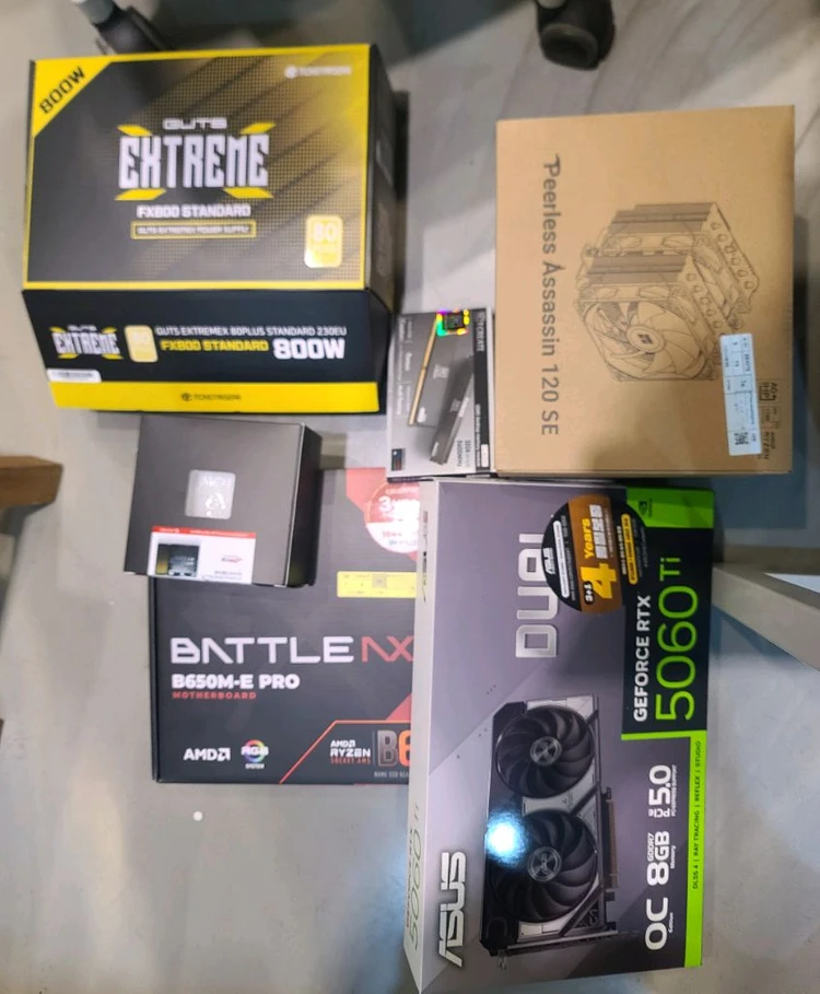 7800x3d rtx5060ti pc (신품) 이미지