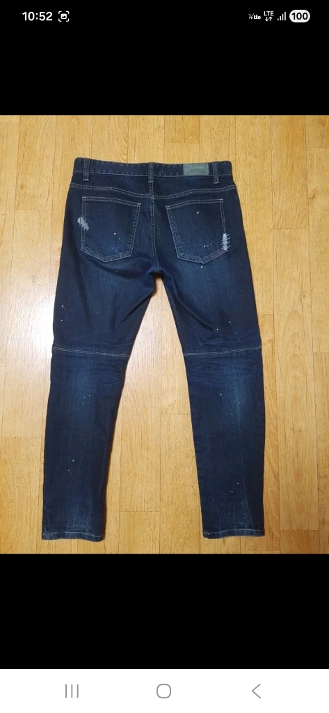 (정품/새상품급)플랙진 여름용 데미지 워싱 스판 청바지,31~33인치 이미지