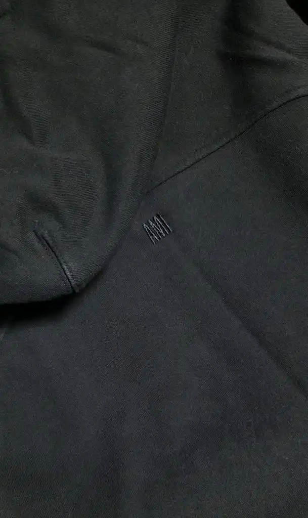 AMI 아미 파리스 로고 후드 블랙 티셔츠 L상태좋음마지막사진 끈 사진 참고그냥 입어도 무관해요. 택포가격 이미지