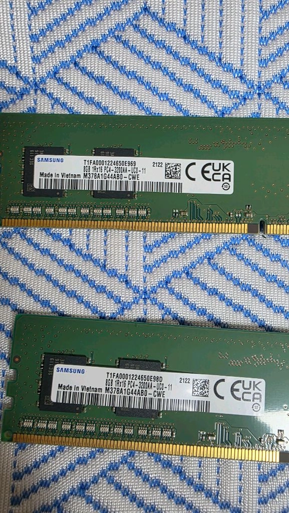 부산 삼성 ddr4 3200 8g x2 16g 램 팝니다 이미지