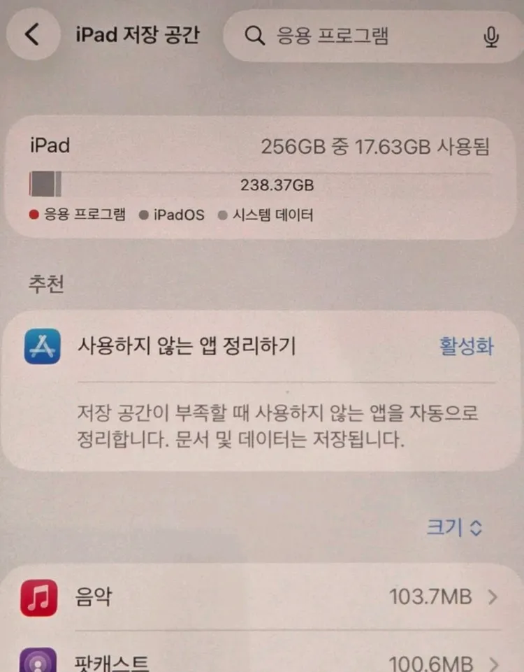 아이패드 미니 7 256GB wifi + 애플펜슬프로 이미지