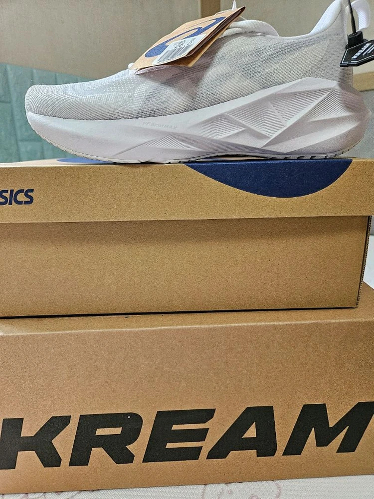 아식스 노바블라스트 5 화이트 피그먼트 그레이 250mm 이미지