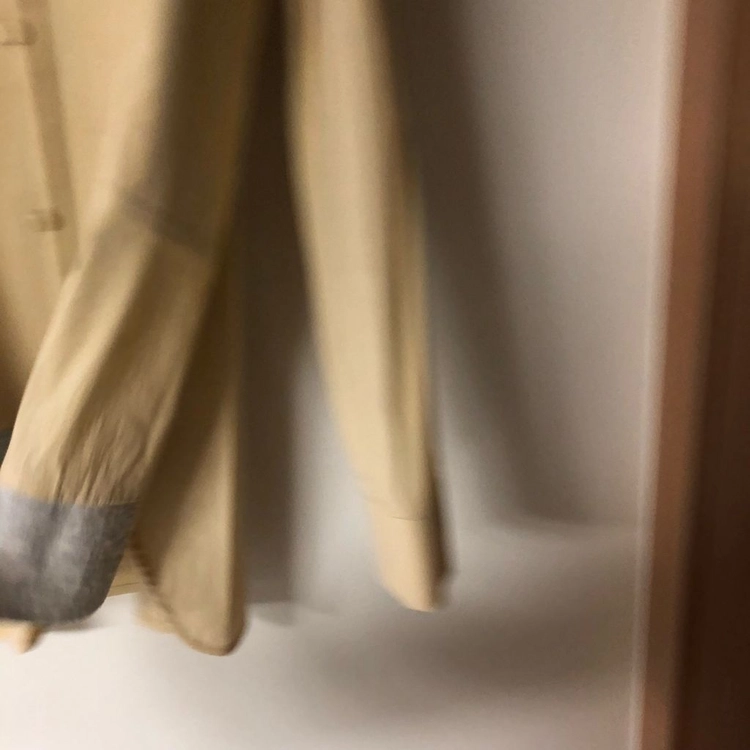 르베이지 연노랑 블라우스 셔츠 올드머니룩 출근룩 정품 이미지