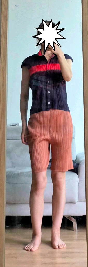 이세이미야케 플리츠플리즈 정품 셔츠형 탑 이미지
