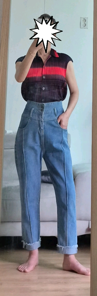 이세이미야케 플리츠플리즈 정품 셔츠형 탑 이미지