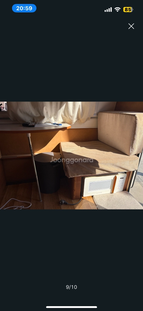 티큐브 캠핑카 실내 구성